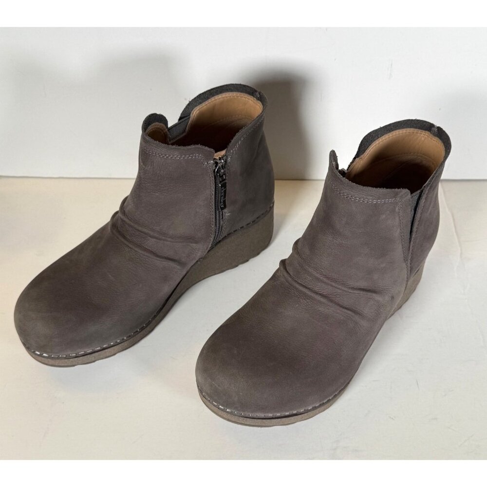 DANSKO Caley Milled Nubuck Bootie Size 36 / US 5.5 - 6 Gray